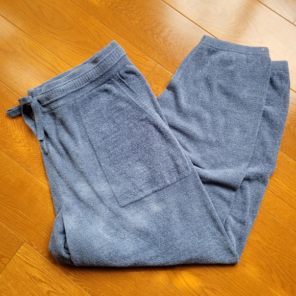🍒NWT🍒 BAREFOOT DREAMS BLUE JOGGER PANTS - Picture 6 of 7